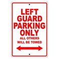 thumbnail image 1 of Left Guard Football Player Parking Only Gift Novelty Garage Metal Aluminum 8"x12" Sign, 1 of 1