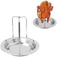 thumbnail image 1 of Stainless Steel Chicken Rack, Vertical Chicken Rack, Non-stick Chicken Roaster, Vertical Roasting Racks, Non-stick Chicken Roaster, For Oven, Barbecue, 1 of 4