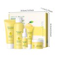 thumbnail image 2 of Ganfancp Yuzu Hydrating Moisturizing Set - 5-Piece Kit Cleanser Toner Serum Eye Cream Day Night Cream Hydration Brightening Suitable For All Skin Types 117Ml Ofertas Del Día 1X Pomelo Set de 5 Piezas, 2 of 5