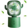 thumbnail image 1 of Ventilador de cactus, ventiladores portátiles USB de rotación de 80 grados, viento fuerte de 3 velocidades, suministros de oficina de cactus, decoración de ventilador de escritorio de mesa p, 1 of 5