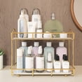 thumbnail image 1 of Light Luxury Countertop Makeup Organizer Skin Care Products Perfume Organizer for Cosmetics Bathroom Storage Rack C, 1 of 7