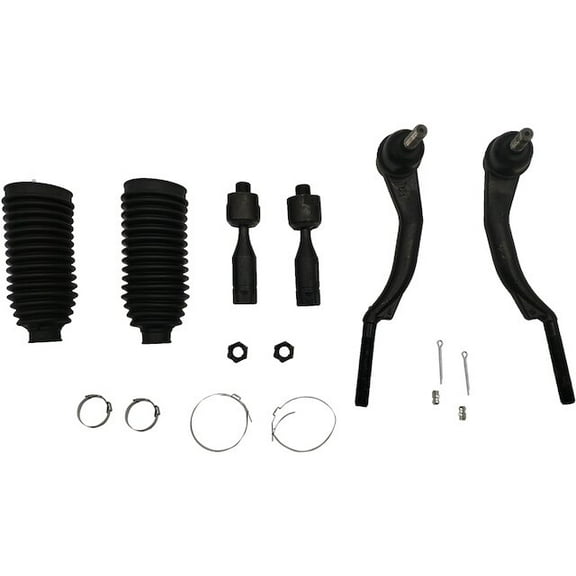 Inner and Outer Tie Rod End Tie Rod Boot Kit - 6-Piece - Compatible with 2003 - 2009 Chevy Trailblazer 2004 2005 2006 2007 2008