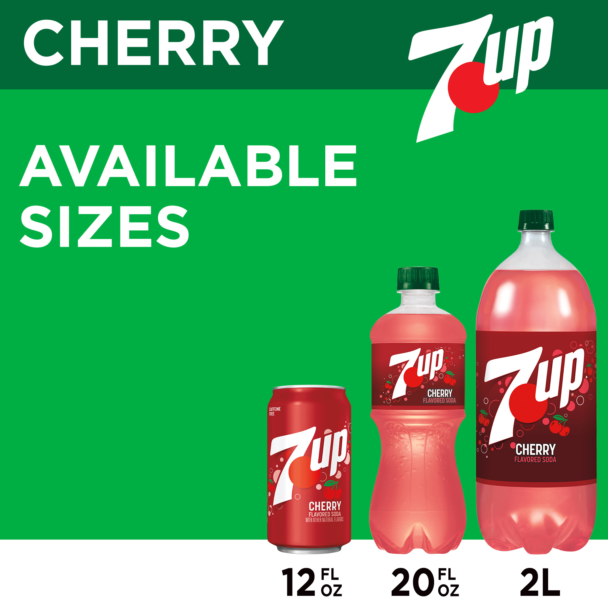 7UP Caffeine Free Cherry Soda Pop, 12 fl oz, 12 Pack Cans