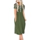 thumbnail image 5 of Vestido de manga corta casual de verano para mujer Vestido de cintura imperio con bolsillos Adepaton WRMH-940-3, 5 of 5