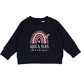 thumbnail image 2 of Inktastic Gigi and Papa Love Me Rainbow Baby Sweatshirt, 2 of 4