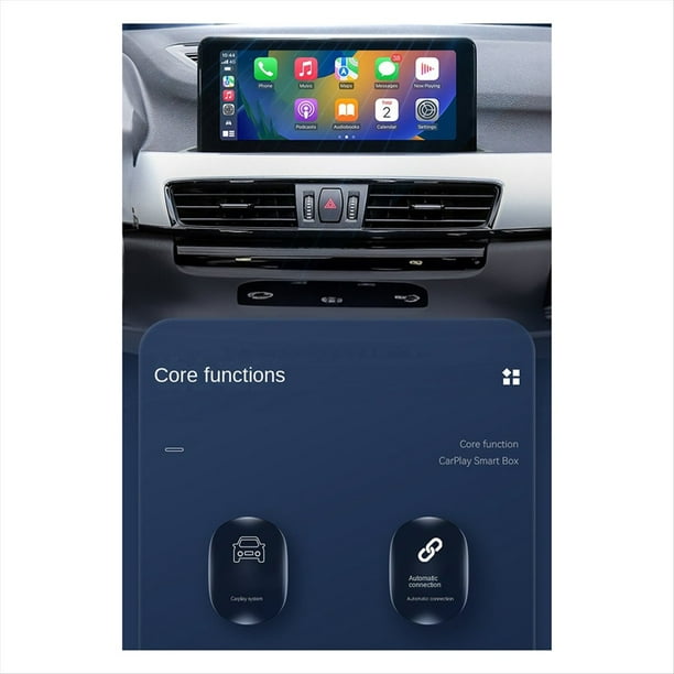CarPlay Box Android Auto Convertidor Inalámbrico CarPlay Coche Android Smart Box Adaptador de Coche Adaptador Inalámbrico Fácil de Llevar