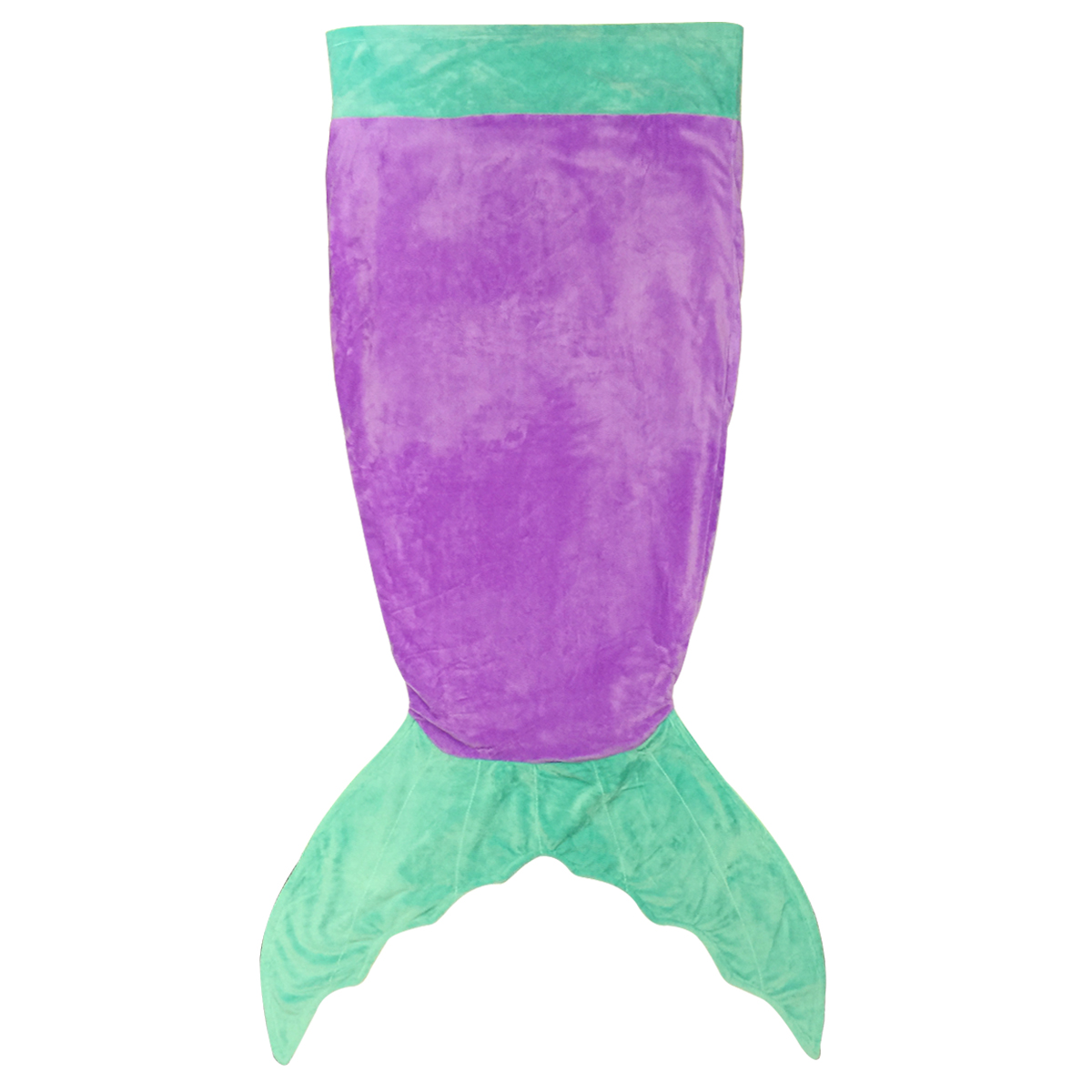 Wrapables® Plush Polar Fleece Mermaid Tail Blanket for Children, Purple