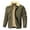 Army Green-1, variant on Leesechin Mens Cargo Jacket Cotton Lightweight Winter Warm Turn-down Collar Military Fleece Jackets & Coats Windbreaker
