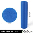 thumbnail image 2 of Blue PE Foam Rollers for Fitness, Exercise Muscle Restoration, Massage Therapy, Sport Recovery and Physical Therapy Homes, Clinics, Gyms 6" x 36" Round, 2 of 2