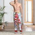 thumbnail image 2 of Balery Funny Christmas Gnome Pantalones de pijama para hombre, pijama ultraligero, pantalón de descanso-Large, 2 of 6