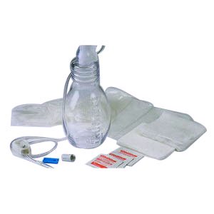 Pleurx Drainage Kit with 500mL Vacuum Bottle - Case of 10