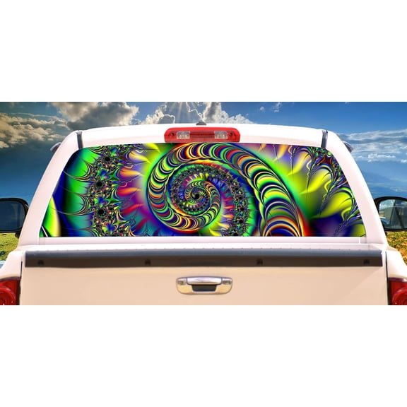 ACID Rear Window Graphic truck car suv view thru vinyl decal back