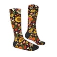 thumbnail image 4 of Lsque Sunflowers Mushrooms Printed Crew Socks Men's Women's LightWeight Thin Casual Calf Socks ,Knee High Socks,Cotton Socks, 4 of 9