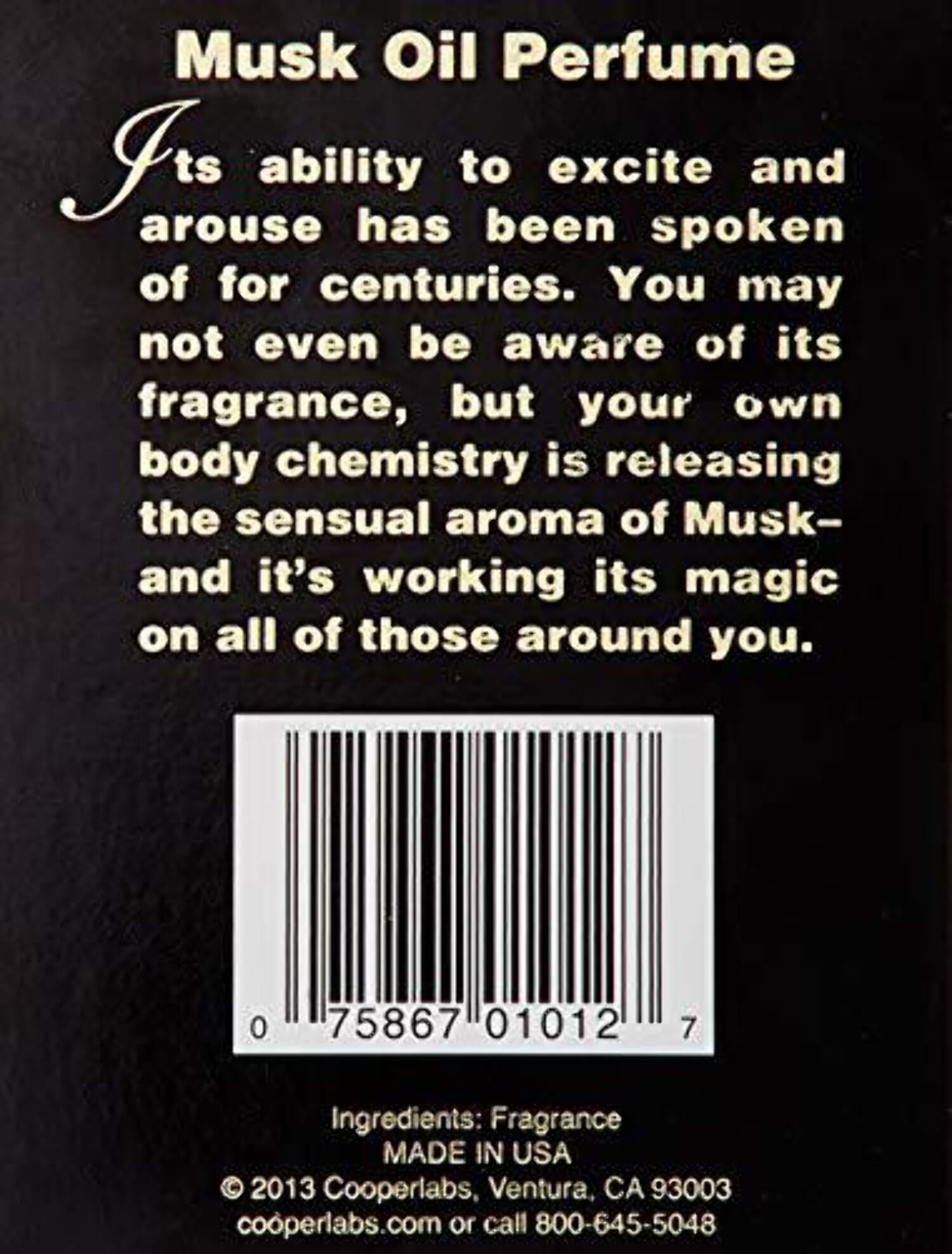 Cabot Labs Musk Oil 1 2 oz. Walmart