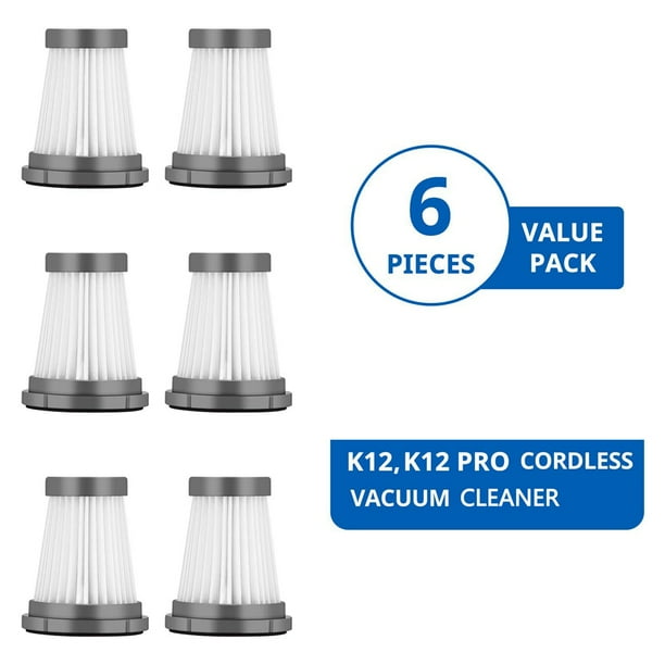 HEPA Filter Replacement Parts for Moosoo K12 K12 PRO K13 Wireless