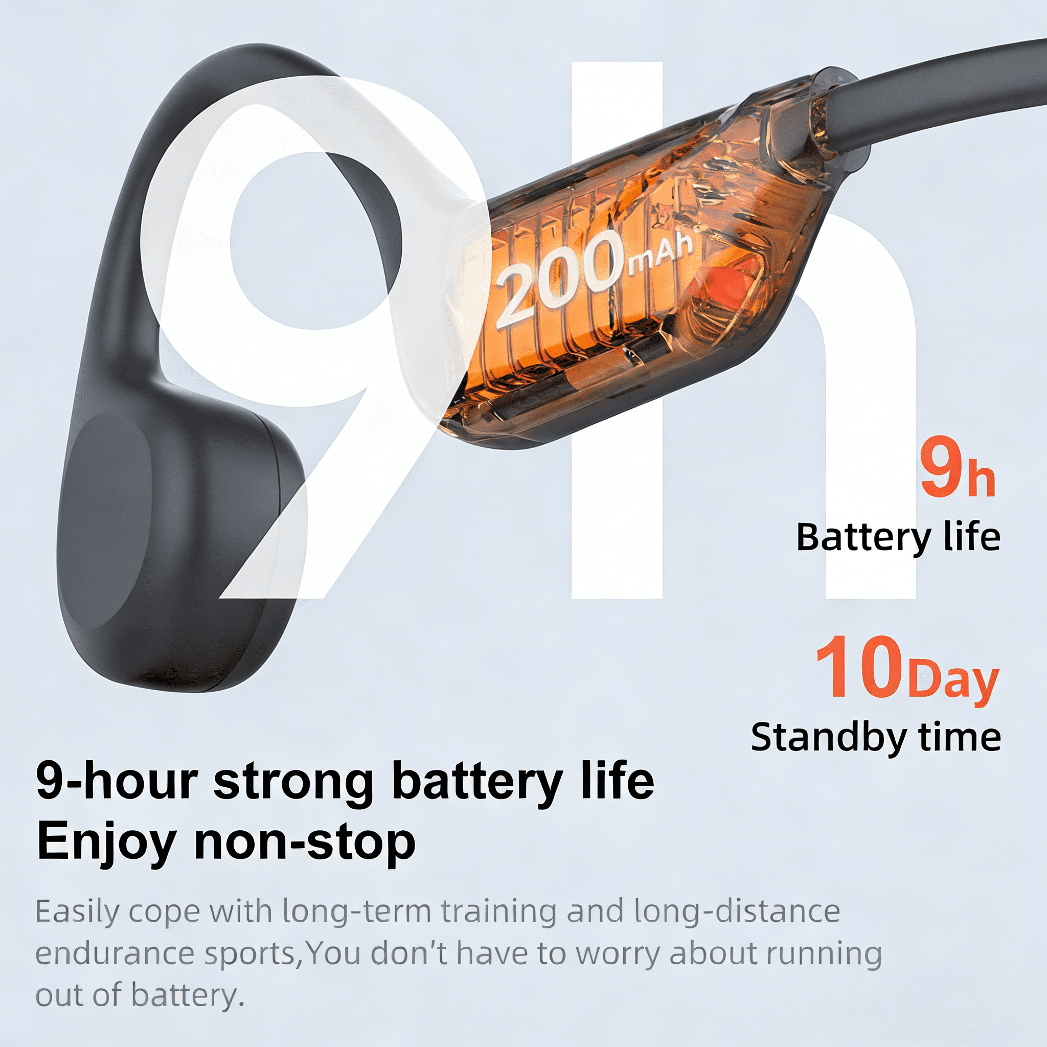 GKEAPZA Bone Conduction Headphones ,Wireless Open Ear Headphones with Mic,Bluetooth ,10H Playtime & IPX5 Waterproof,Sports Headphone for Running & Outdoor