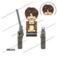 thumbnail image 1 of WM blocks WM6148 Attack on Titan anime dibujos animados ladrillos mini figuras de juguete de acción bloques de construcción Erem Jaeger Armin Levi Mikasa muñeca Dengxun unisex, 1 of 2