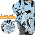thumbnail image 3 of Catalonia Oversized Blanket Hoodie Sweatshirt, Wearable Fleece Pullover for Adult Men Women Teenagers Kids Wife Girlfriend, 3 of 6