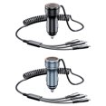 thumbnail image 3 of Car Charger Fast Charging 60W USB Charger Multifunctional 5 Ports With Coiled Cable For Tablets Smart Phones Laptop PC, 3 of 9
