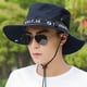 thumbnail image 3 of Sombrero de protección solar para hombres,Sombrero de pescador para hombres Sombrero de pescador de verano para hombres Sombrero de pescador transpirable Claridad notable, 3 of 5
