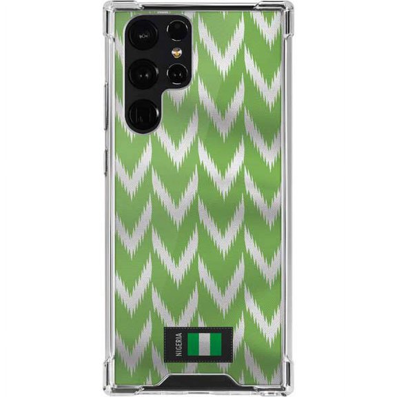 Skinit Countries of the World Nigeria Soccer Flag Galaxy S22 Ultra Clear Case