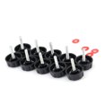 thumbnail image 1 of 10 Pack Universal Fishing Reel Caps with Folding Handle Black, 1 of 5