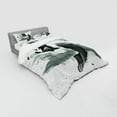 thumbnail image 3 of Ambesonne Black and White Bedding Set 3 Pcs, Sleeping Panda, Twin XL, Black White, 3 of 3