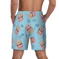 thumbnail image 2 of Lsque Mens Swim Trunks I Am A Fan Popcorn Pattern - Bathing Suit Compression Liner - Beach Swim Shorts Swimwear - (S-3XL) - Stretch Quick Dry -Small, 2 of 9