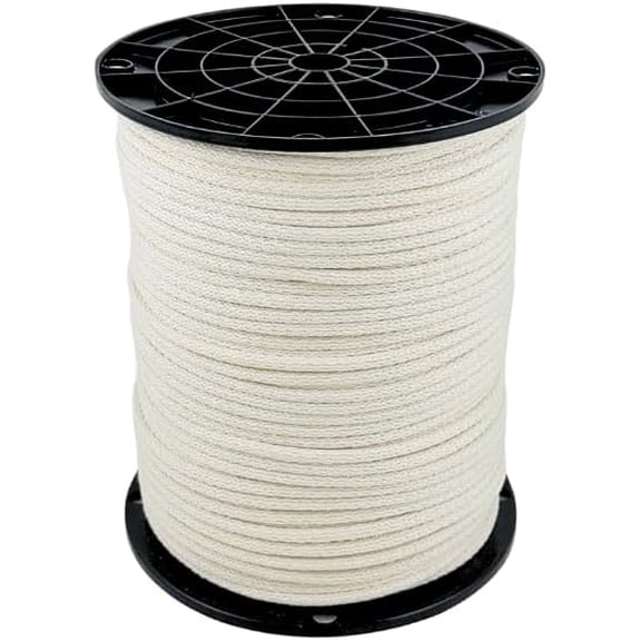 QNR 3/16" Cotton Blend Rope - 500 ft Spool | Polyester Reinforced - Low Stretch - Improved Knotting and Gripping$$Tools & Hardware Other