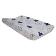Lambs & Ivy Little Campers Changing Pad Cover - Blue, Gray, Woodland, Outdoors