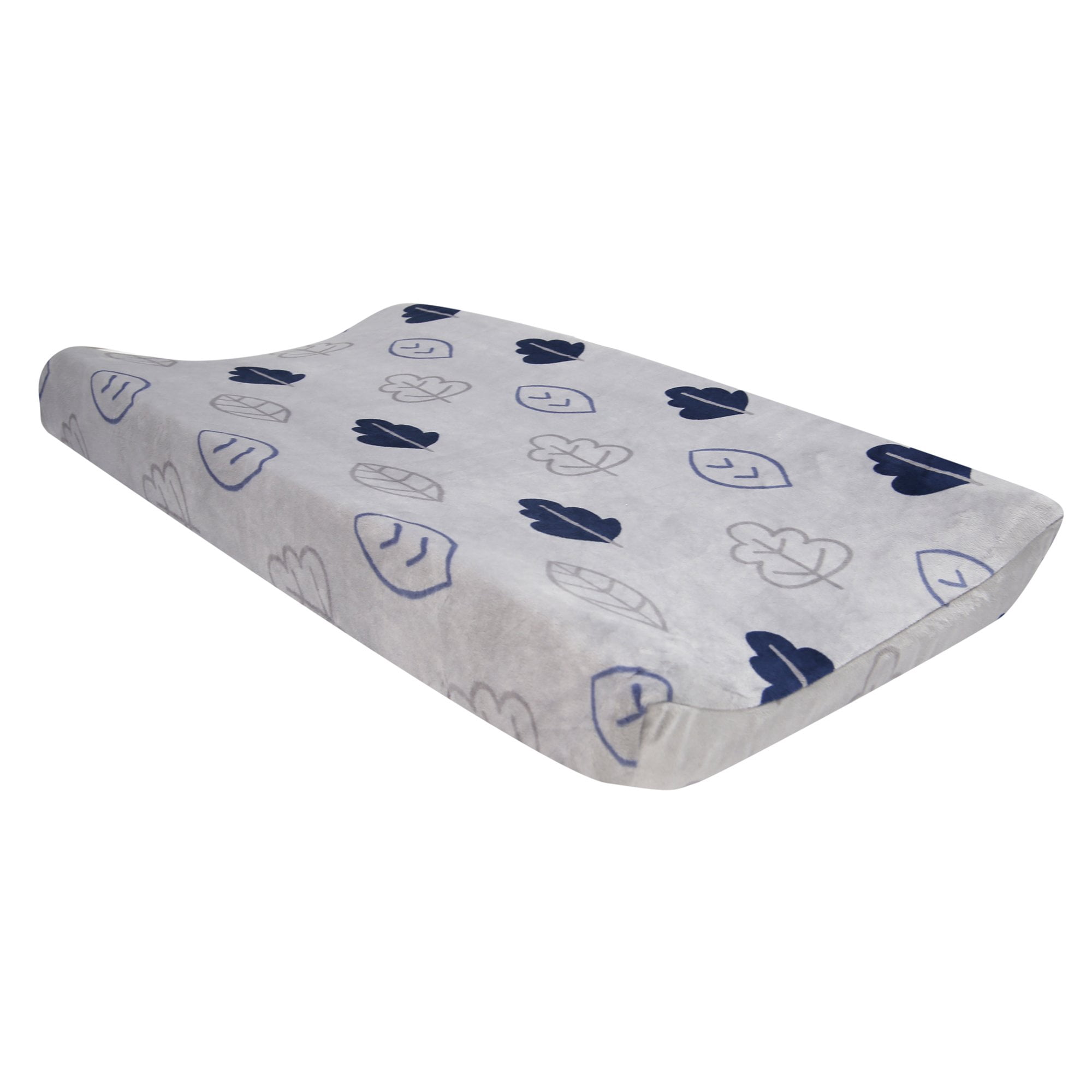 Lambs & Ivy Little Campers Changing Pad Cover - Blue, Gray, Woodland, Outdoors