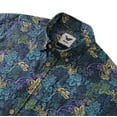 thumbnail image 3 of YIUME Men's Hawaiian Shirt Victorian Moody Roses Print By Andrea Leonelli Cotton Button-down Short Sleeve Aloha Shirt, 3 of 9