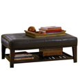 thumbnail image 2 of Bowery Hill Poussette de Table Basse en Similicuir Marron et Cappuccino, 2 of 3