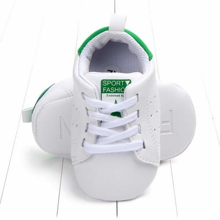 

Binmer Newborn Baby Toddler Solid Star Letter Print Anti-Slip Soft Sole Casual Shoes