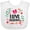 AA-White, variant on Inktastic Book Lover I Love Reading Girls Baby Bib