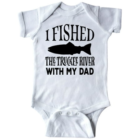

Inktastic Truckee River Fishing With Dad Gift Baby Boy or Baby Girl Bodysuit