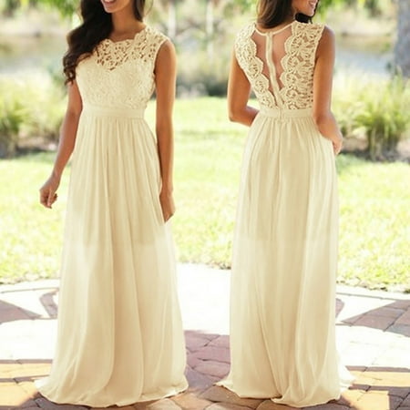 GZWYHT Dresses for Women 2025 Prom Dresses Women Lace Applique Elegant Coral Bridesmaid Dresses Wedding Guest Dress Formal Dresses Graduation Dress Yellow Dress Party Dresses XL
