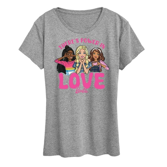 Barbie - Theres Power In Love - Women's Short Sleeve Graphic T-Shirt