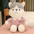 thumbnail image 1 of 35/55/70cm Cute / Soft / Couple Husky Plush Toys / Dressed Puppies / Children's Birthday Gifts / Christmas Giftsboy70cm Deng Xun unisex, 1 of 2