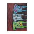 thumbnail image 4 of EREHome Watercolor Colorful Dog Tablecloth 52x70 inches, 4 of 4