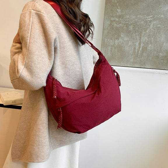 Stylish Women Nylon Shoulder Bag Lightweight Crossbody Purse For Daily Use And Casual Outings With Durable Material And Modern Design