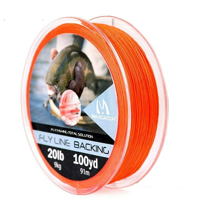 Braided Backing Line Fly Fishing Line 20/30LB 50/100/300Yards Multi Color Fly Line Orange 20LB 100YARD
