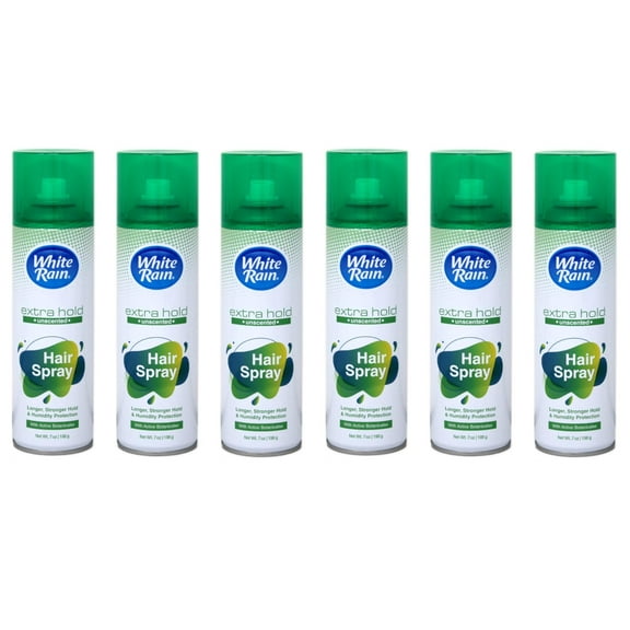 White Rain Unscented Hair Spray, Extra Hold 7 oz (Pack of 6)