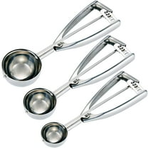 Cookie Scoop Set-Small/1 Tbsp, Medium/2 Tbsp, Large/3 Tbsp-Ice Cream Scoop Set, 18/8 Stainless Steel Dough Scoop Cupcake Scoop Melon Ball,,F90270