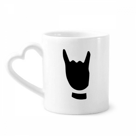 

Corna Gesture Outline Pattern Mug Coffee Cerac Drinkware Glass Heart Cup
