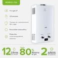 thumbnail image 4 of Combo Calentador de Agua Instantáneo Para 2 Regaderas, 1 Lavabo Y Presurizador de Agua 35 1/4 HP AVERA C12LPR35L, 4 of 8