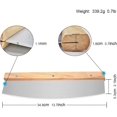 thumbnail image 3 of Coupe-pizza Style Rocker avec Outil de Coupe Polyvalent, Lame en Acier Inoxydable Robuste pour Poids Professionnel Idéal pour Couper Pizzas Légumes Fruits Herbes et Plus, 3 of 8