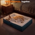 thumbnail image 4 of Orthopedic Dog Bed Large Waterproof Pet Sofa Bed Four-Sided Bolster Cushion Dog Couch with Removable Washable Cover,Blue, 4 of 10