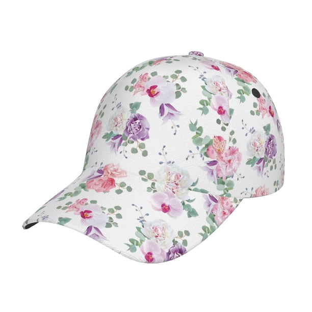 Balery Rose Flower B Gorra de béisbol de tamaño ajustable para correr, entrenar y actividades al aire libre. Gorra de papá para todas las estaciones.