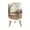 Color 4, variant on Small Trash Can with Lid Vintage Forest Woodland Large Trees Leaves River Cottage 1.8 Gallon Dog Proof Trash Can Round Garbage Can Waste Bin Wastebasket for Bathroom Bedroom Living Room